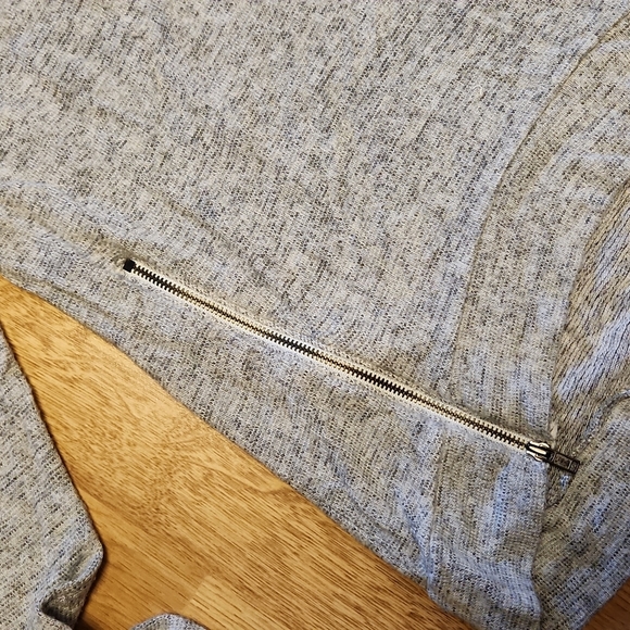 Blue Rain gray space dye zipper tunic SZ XS - Picture 2 of 3